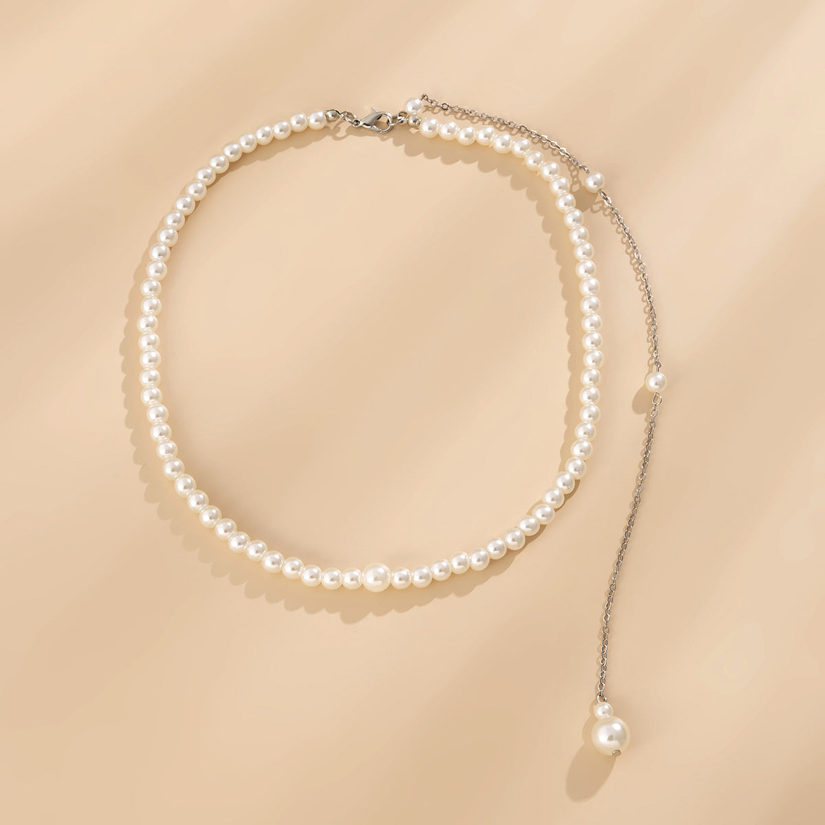 Arzonai  jewelry sexy imitation pearl pendant tassel chest chain beach simple bride body chain back chain