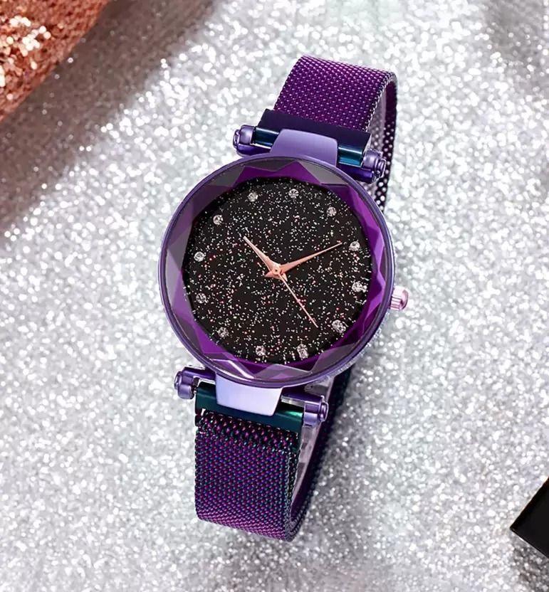 Arzonai Attractive Magnetic Strap Fashion Watch For Women And Girl