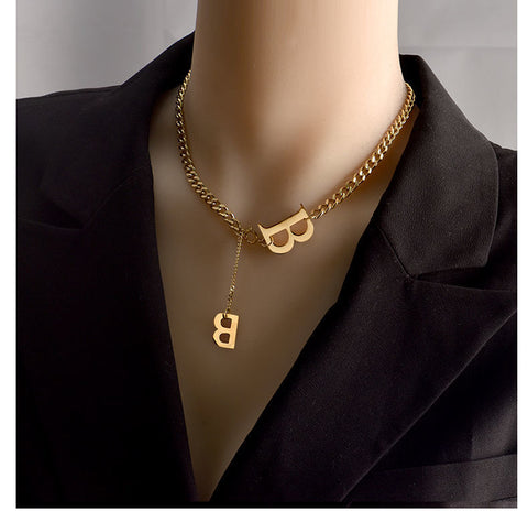 Arzonai Trendy & Fashionable B Alphabet Chain For Men and Women