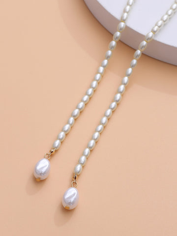 Arzonai Faux Pearl Beaded Necklace for women and Girls