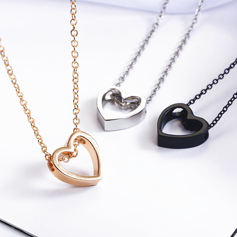 Arzonai Korean LOVE love necklace female jewelry gift for girlfriend rope knot love romantic fresh earrings