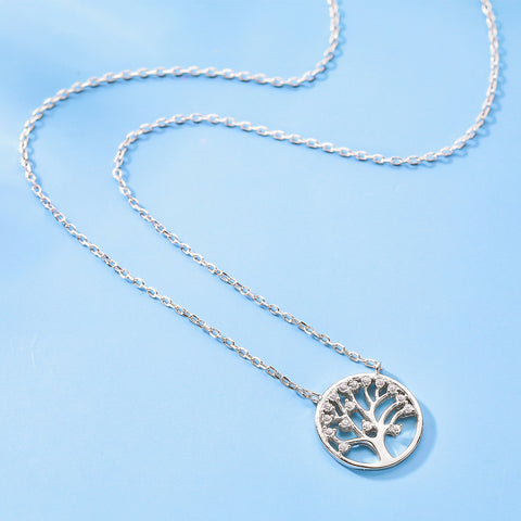 Arzonai Retro Life Tree Pendant Personality Peace Tree Clavicle Chain Necklace Women Female Ornaments Necklace Women