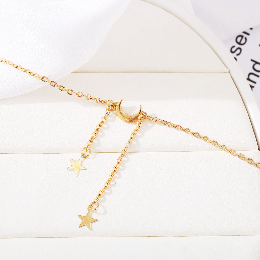 Arzonai 2022 popular fashion simple style women's moon pendant pendant necklace for women Girls