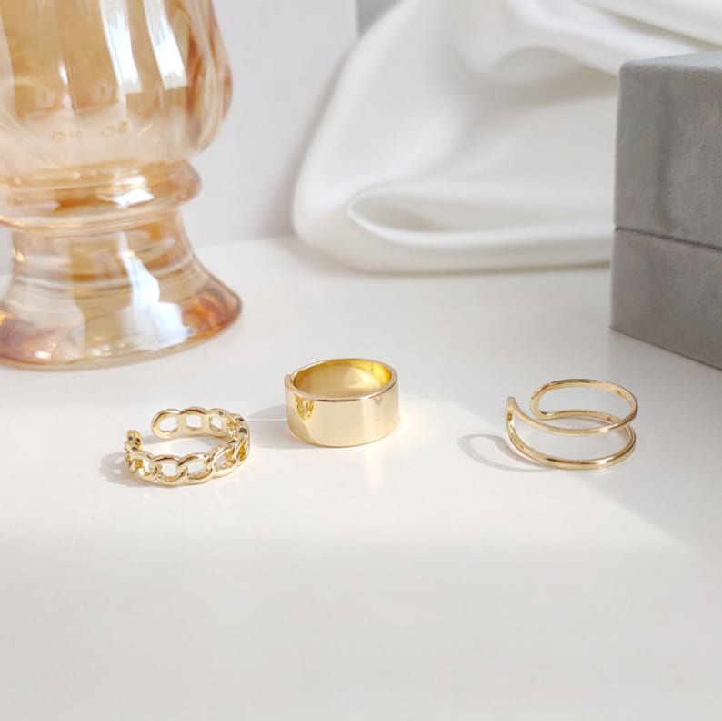 Arzonai Minimalist Ring, Streetwear Ring, Cool Ring, Silver Stacking Band Ring, Silver Band Ring FOR Girls
