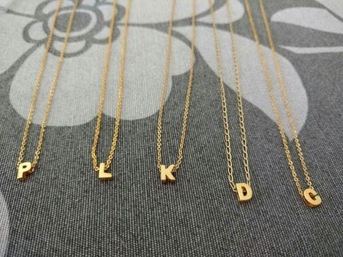 ARZONAI Gorgeous Alphabet 'K' & Tiny Heart Pendant Locket Chain Double Pendant Initial Letter n Cute Heart; Necklace Gift for Girls Women On Birthday Anniversary Valentine Occasions (Gold)