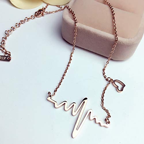 Latest Heartbeat Necklace Chain for Women and Girls