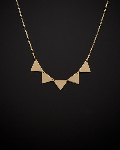 Arzonai Triangle Necklace Adjustable Length