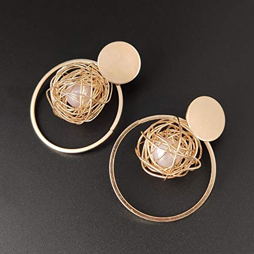 ARZONAI New Trendy Fashion Jewelry Golden Pearl Fancy Boho Earrings Stylish & Latest Earrings for Women & Girls