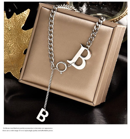 Arzonai Trendy & Fashionable B Alphabet Chain For Men and Women