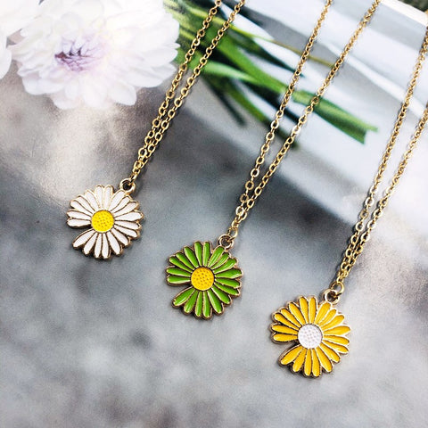 Arzonai Cross-border exclusively for 2021 hot daisy necklace fashion cute flower ladies necklace