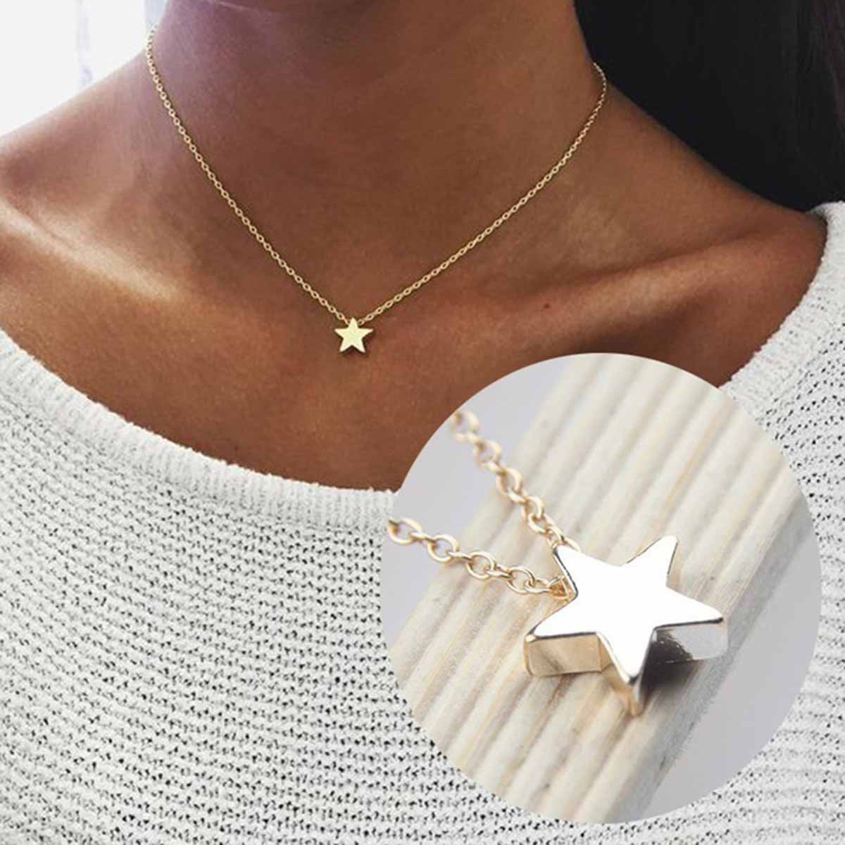 Arzonai Star Minimal Necklace For Girls