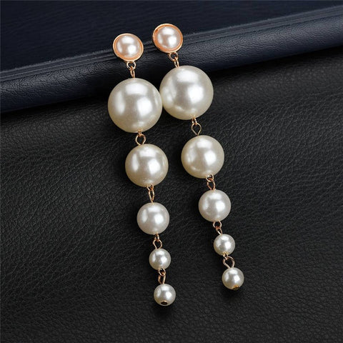 Arzonai hanging pearl earrings pearl stud earrings long pearl baroque earring