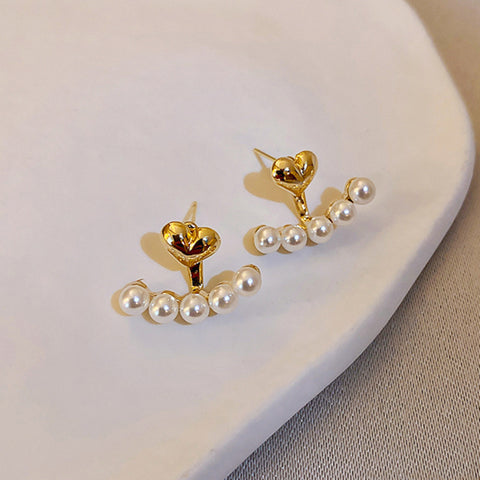 Arzonai  love small pendulum imitation pearl earrings earrings 2022 new trendy high-end French earrings