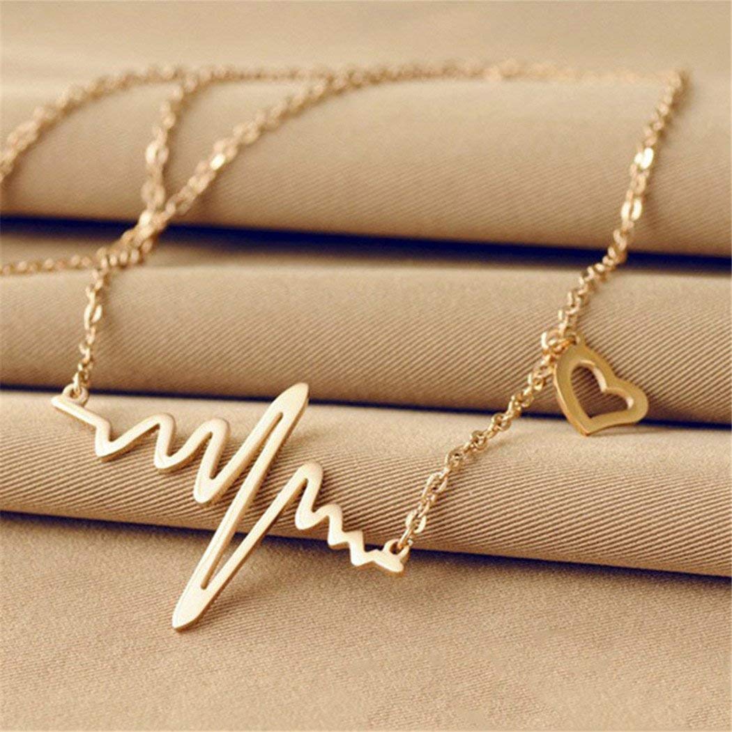 Latest Heartbeat Necklace Chain for Women and Girls