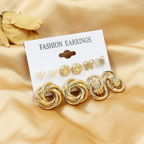 Arzonai Trendy Earrings Set of 6 Earrings for Girls and Women